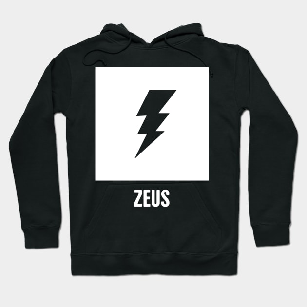 Zeus | Greek Mythology God Symbol Hoodie by MeatMan